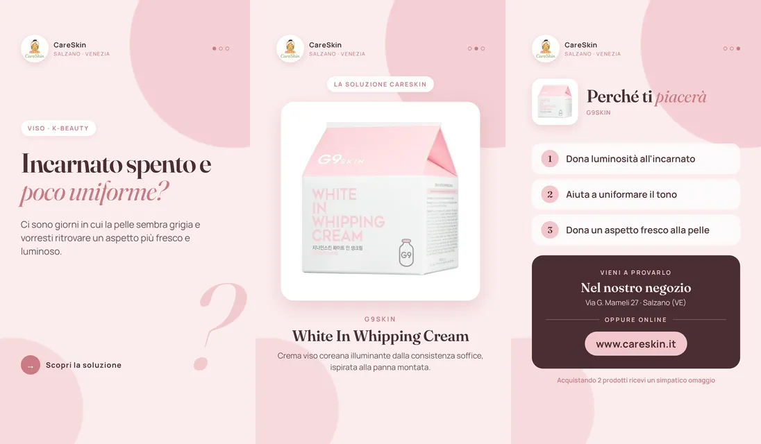 Le 3 storie di G9skin White In Whipping Cream