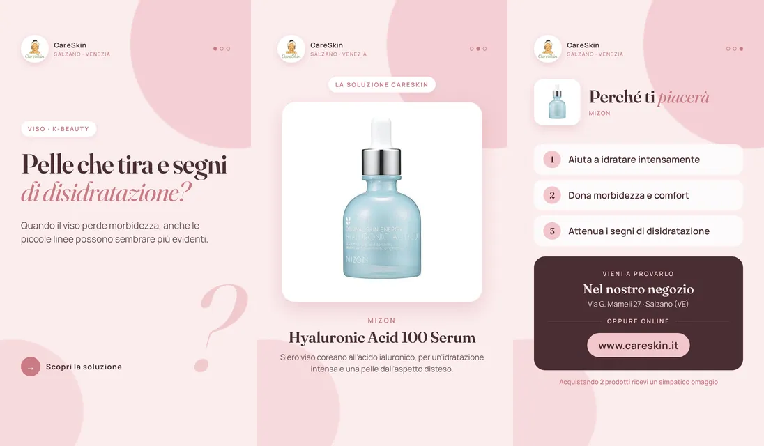 Le 3 storie di Mizon Hyaluronic Acid 100 Serum