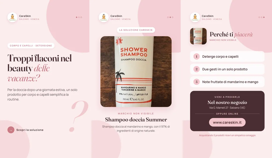 Le 3 storie di Marchio non visibile Shampoo doccia Summer