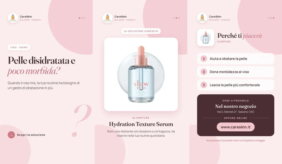 Le 3 storie di Slowpure Hydration Texture Serum