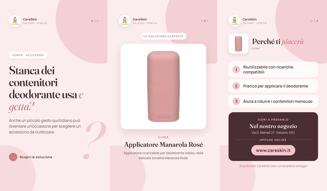 Le 3 storie di Kiima Applicatore Manarola Rosé