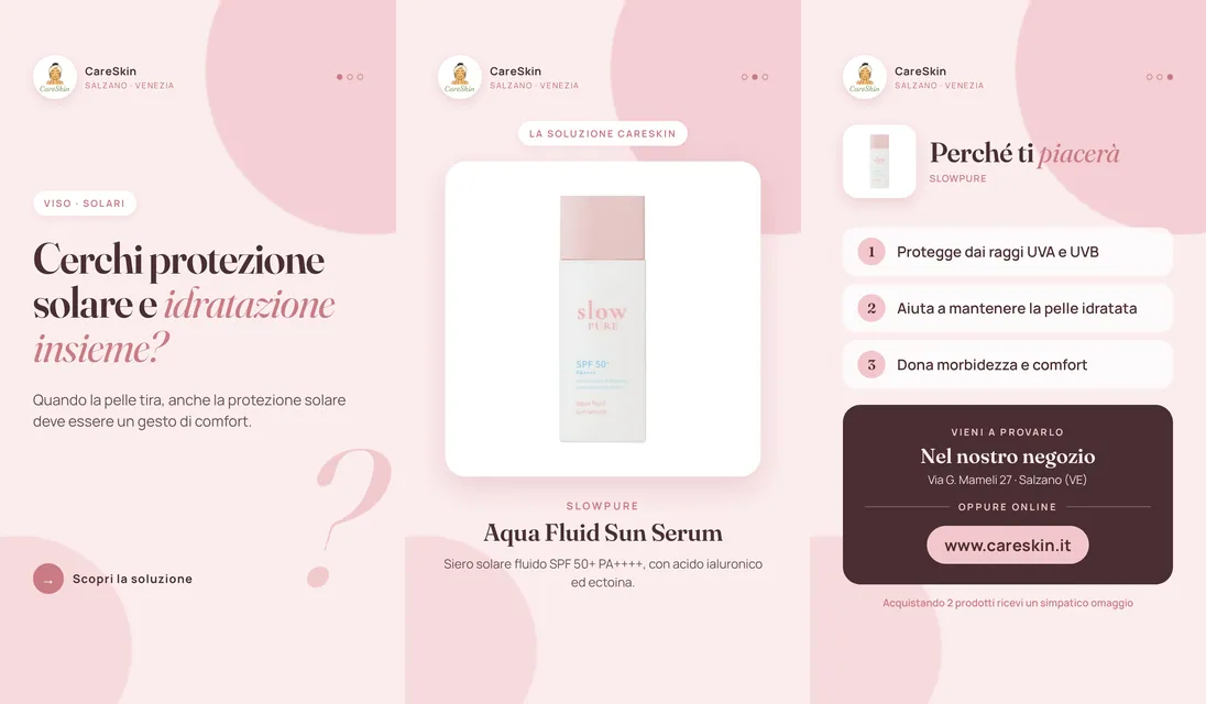 Le 3 storie di Slowpure Aqua Fluid Sun Serum
