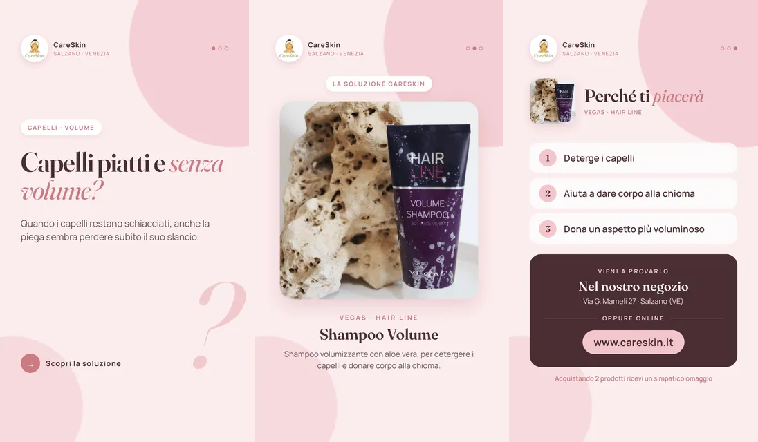 Le 3 storie di Vegas · Hair Line Shampoo Volume