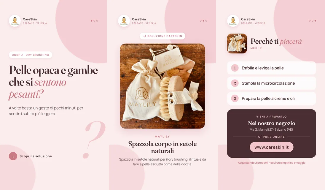 Le 3 storie di Maylily Spazzola corpo in setole naturali