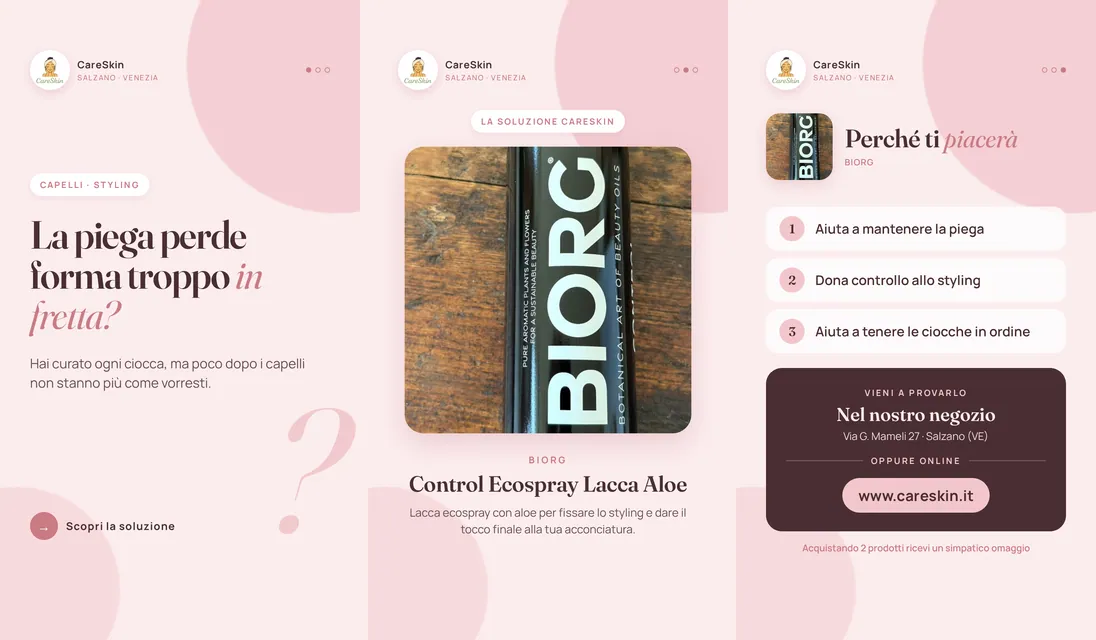 Le 3 storie di Biorg Control Ecospray Lacca Aloe