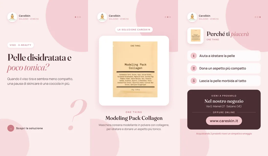 Le 3 storie di One Thing Modeling Pack Collagen