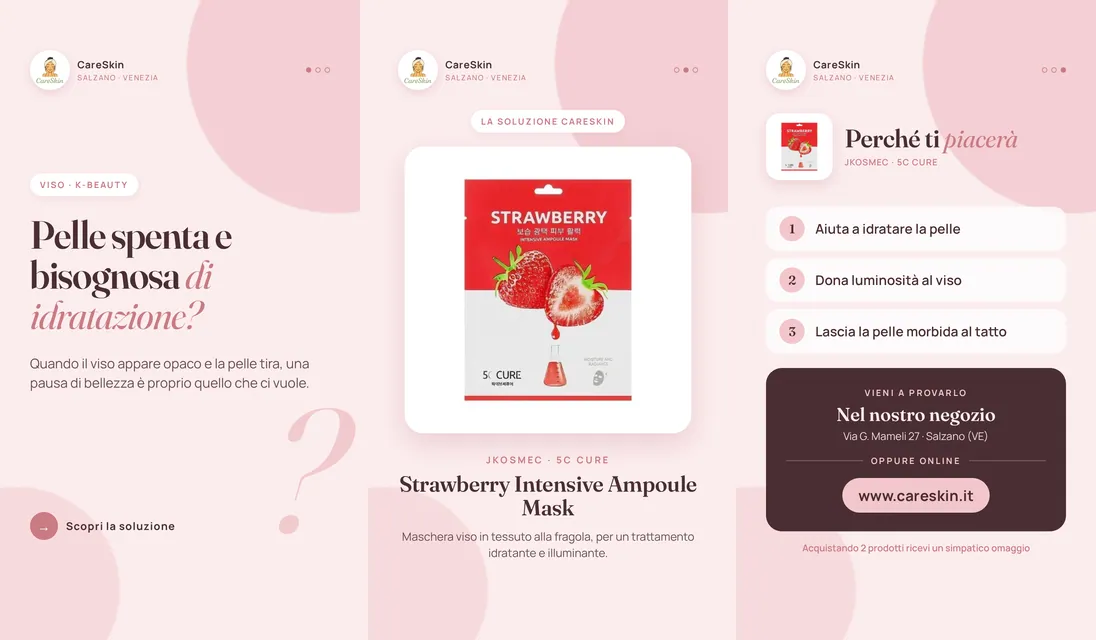 Le 3 storie di Jkosmec · 5C Cure Strawberry Intensive Ampoule Mask