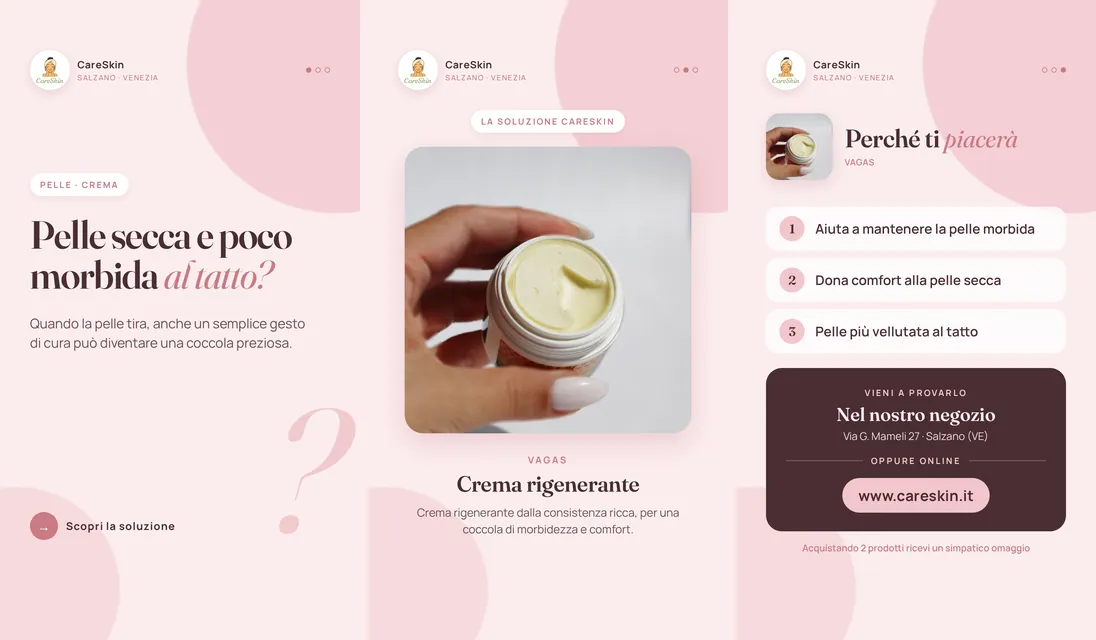 Le 3 storie di Vagas Crema rigenerante