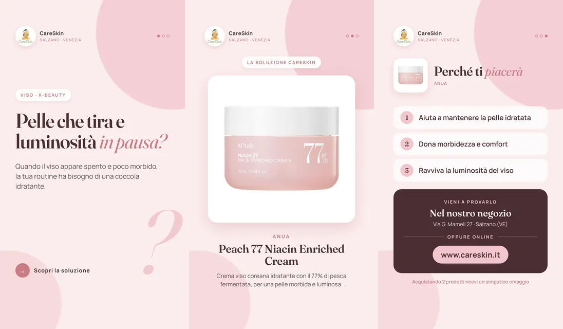 Le 3 storie di Anua Peach 77 Niacin Enriched Cream