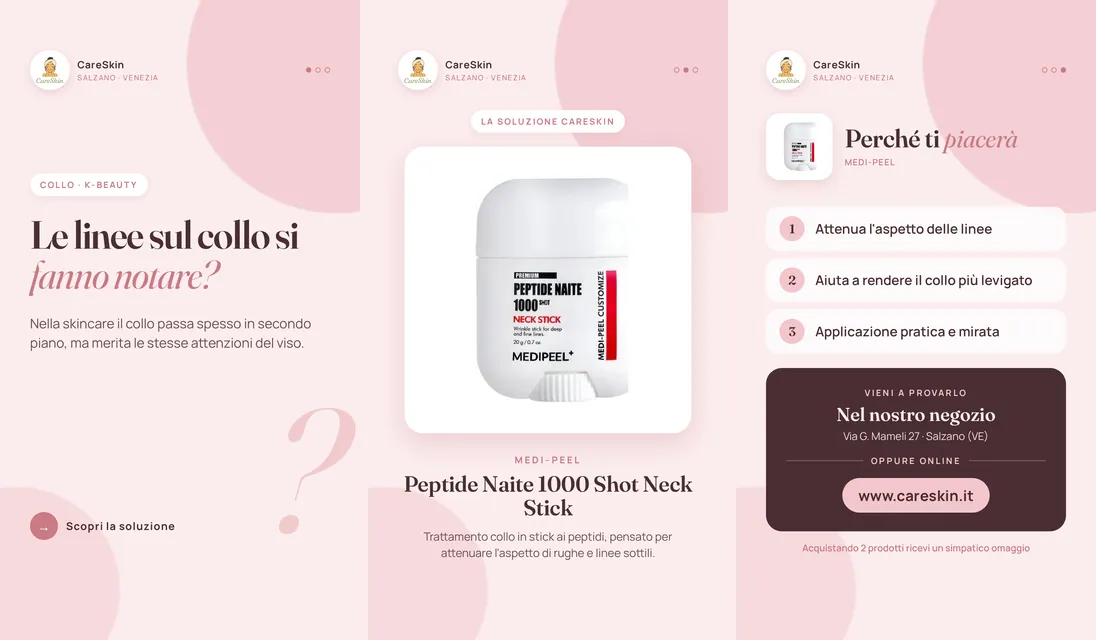 Le 3 storie di Medi-Peel Peptide Naite 1000 Shot Neck Stick