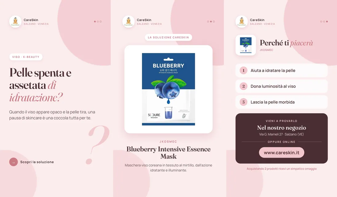 Le 3 storie di Jkosmec Blueberry Intensive Essence Mask