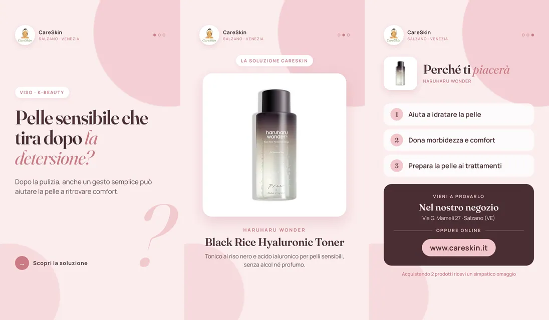 Le 3 storie di Haruharu Wonder Black Rice Hyaluronic Toner