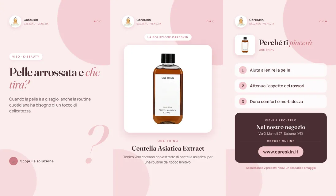Le 3 storie di One Thing Centella Asiatica Extract