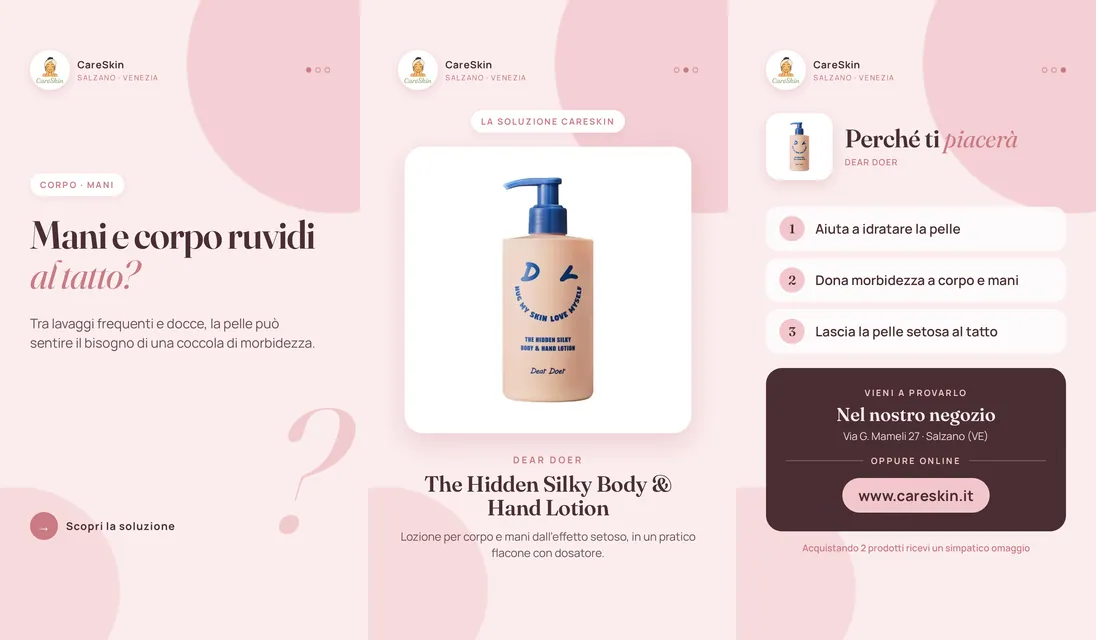 Le 3 storie di Dear Doer The Hidden Silky Body & Hand Lotion