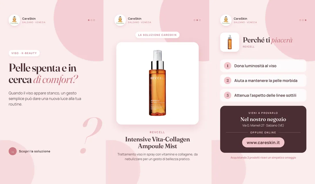 Le 3 storie di Revcell Intensive Vita-Collagen Ampoule Mist