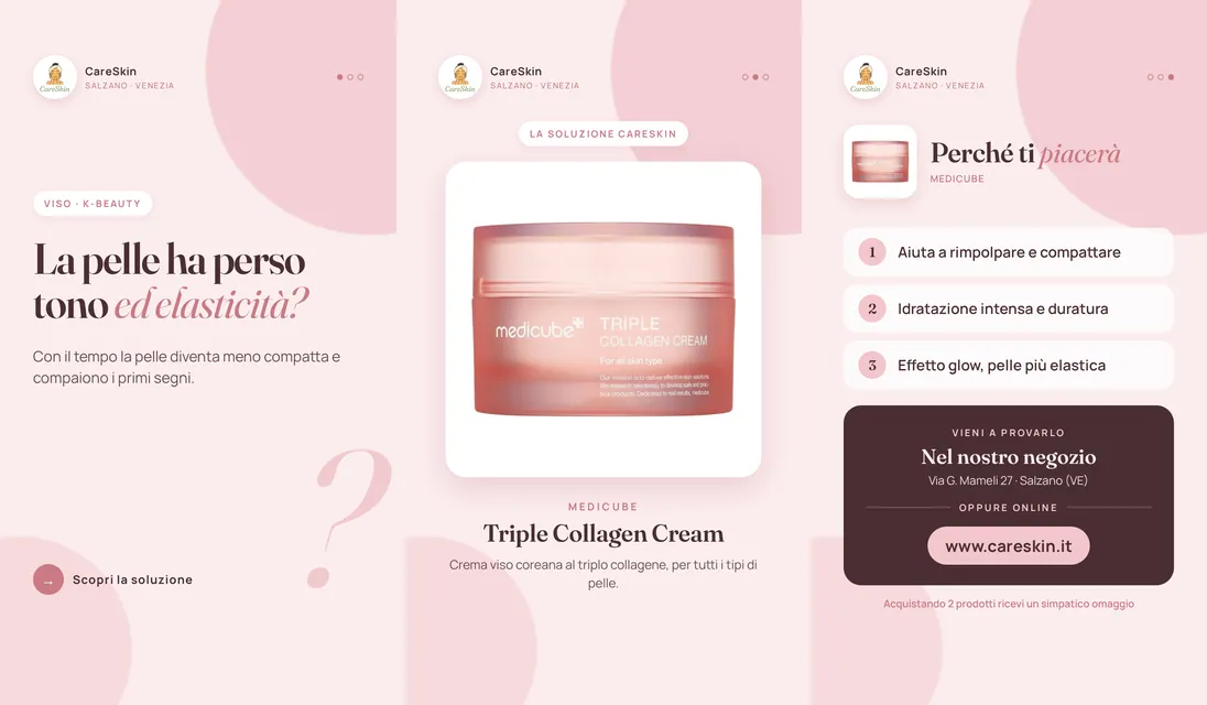 Le 3 storie di Medicube Triple Collagen Cream