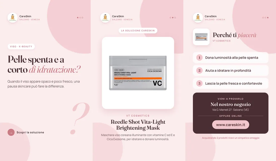 Le 3 storie di VT Cosmetics Reedle Shot Vita-Light Brightening Mask