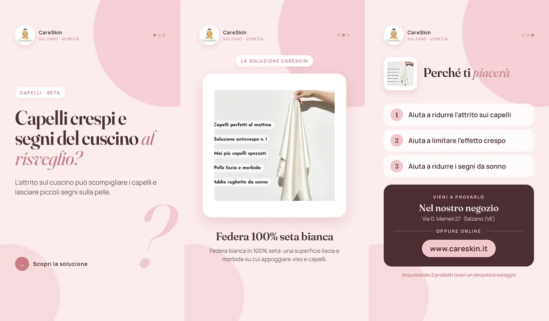 Le 3 storie di Federa 100% seta bianca