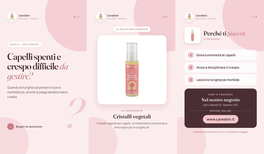 Le 3 storie di La Saponaria Cristalli vegetali