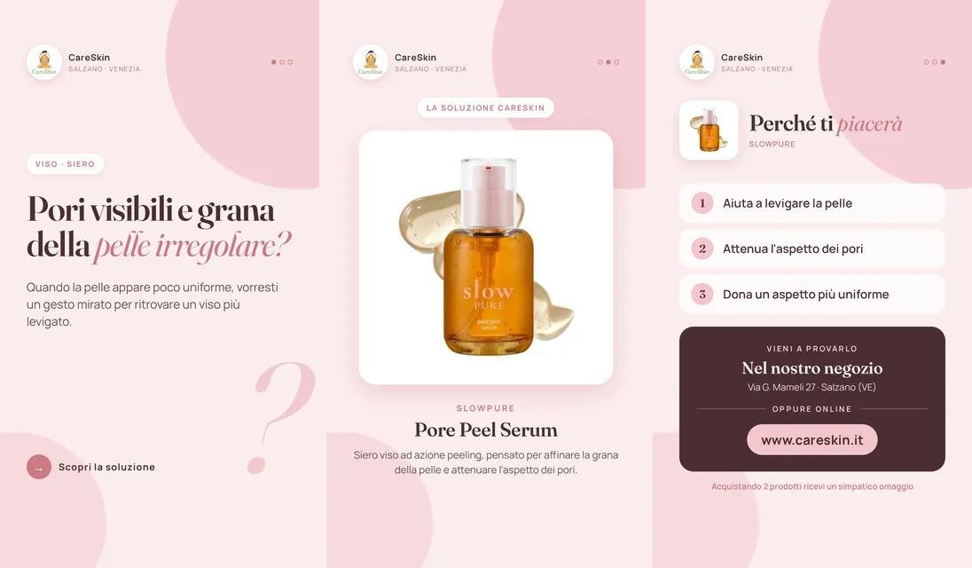 Le 3 storie di Slowpure Pore Peel Serum