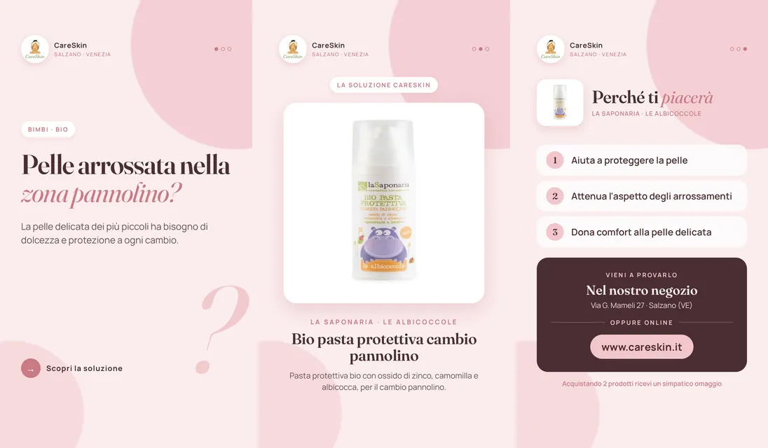 Le 3 storie di La Saponaria · Le Albicoccole Bio pasta protettiva cambio pannolino