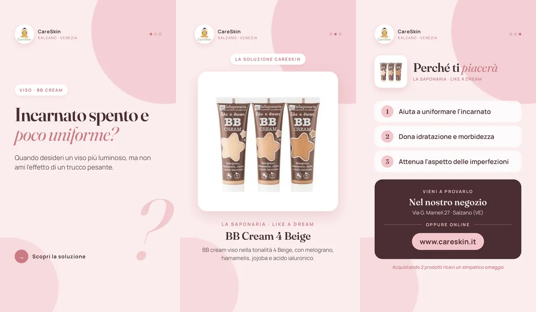 Le 3 storie di La Saponaria · Like a Dream BB Cream 4 Beige