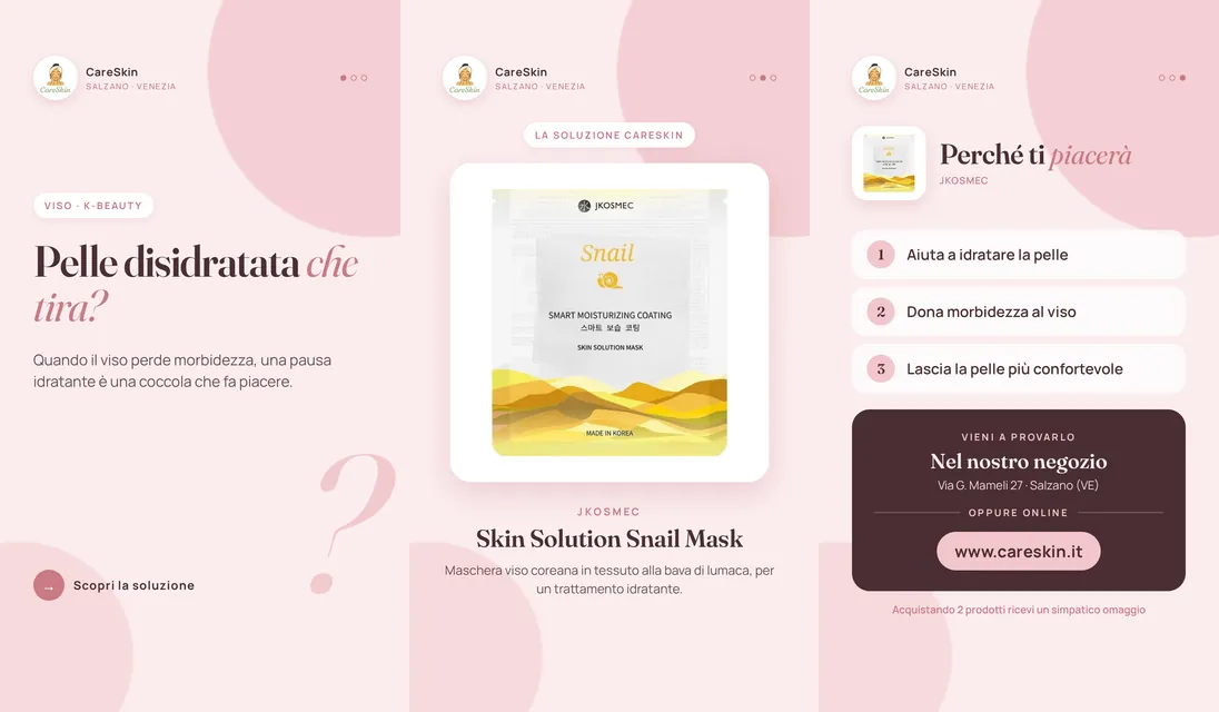 Le 3 storie di Jkosmec Skin Solution Snail Mask