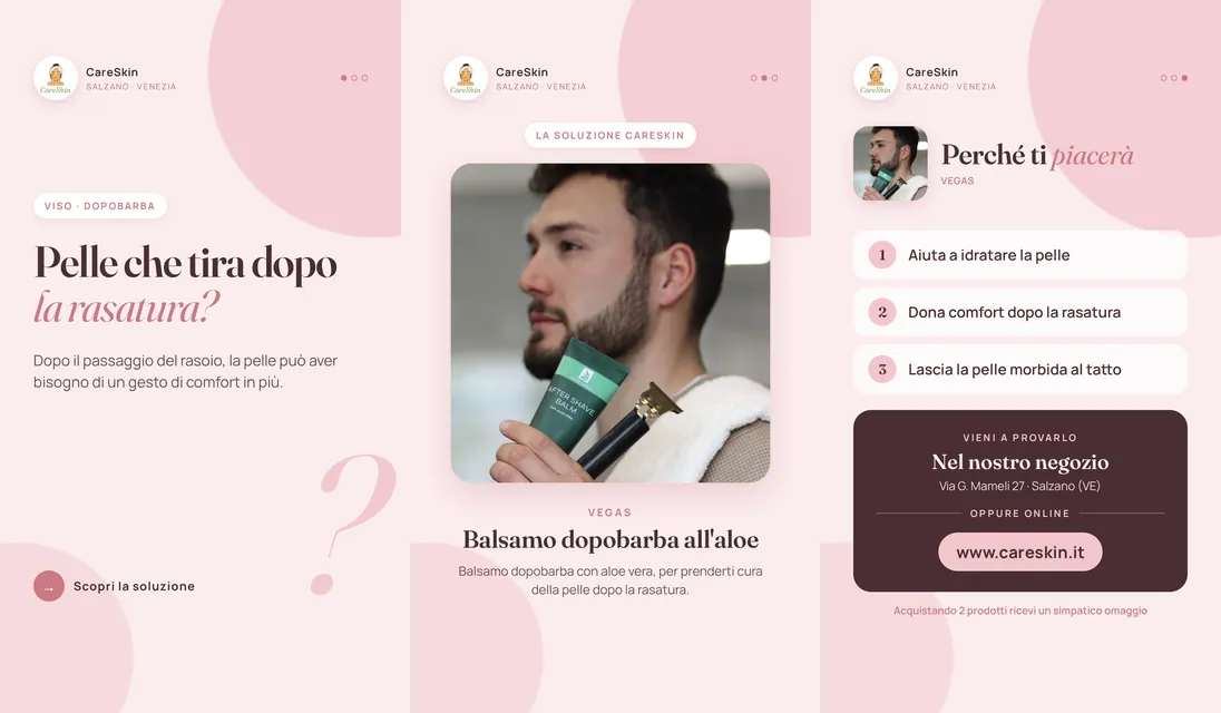 Le 3 storie di Vegas Balsamo dopobarba all'aloe