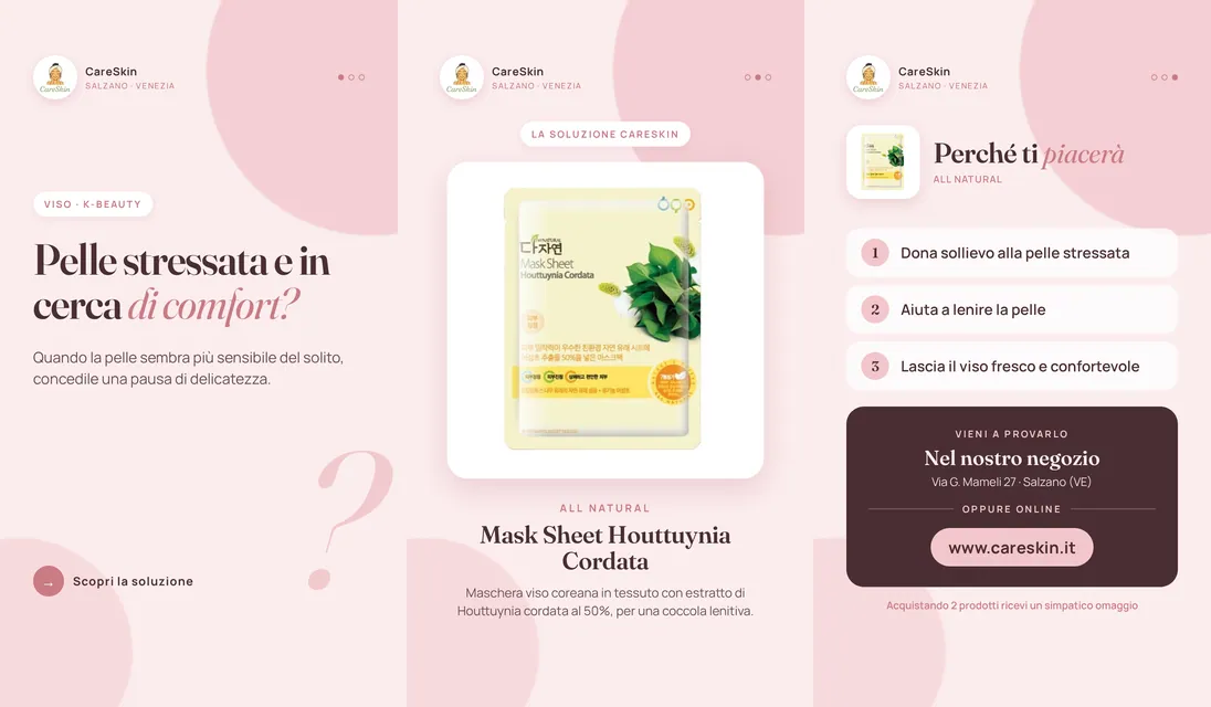Le 3 storie di All Natural Mask Sheet Houttuynia Cordata