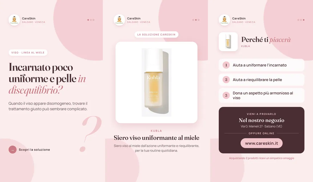 Le 3 storie di Kubla Siero viso uniformante al miele