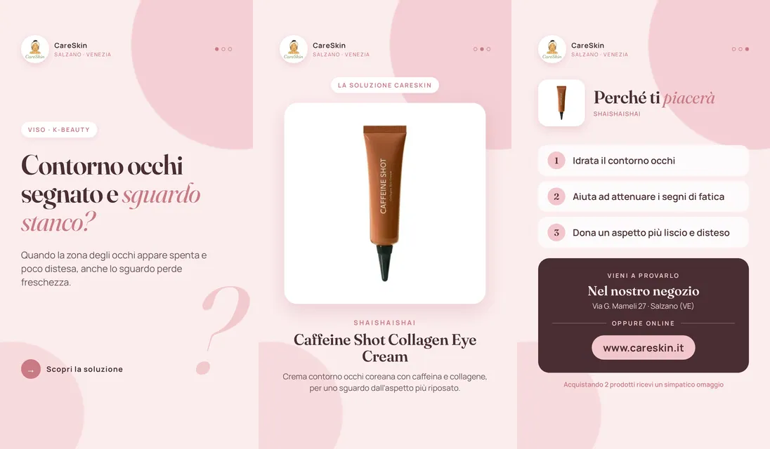 Le 3 storie di Shaishaishai Caffeine Shot Collagen Eye Cream