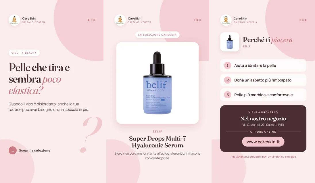 Le 3 storie di Belif Super Drops Multi-7 Hyaluronic Serum