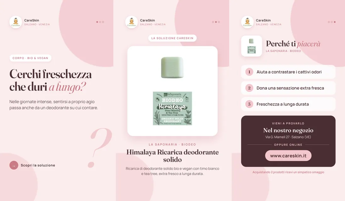 Le 3 storie di La Saponaria · BIODEO Himalaya Ricarica deodorante solido