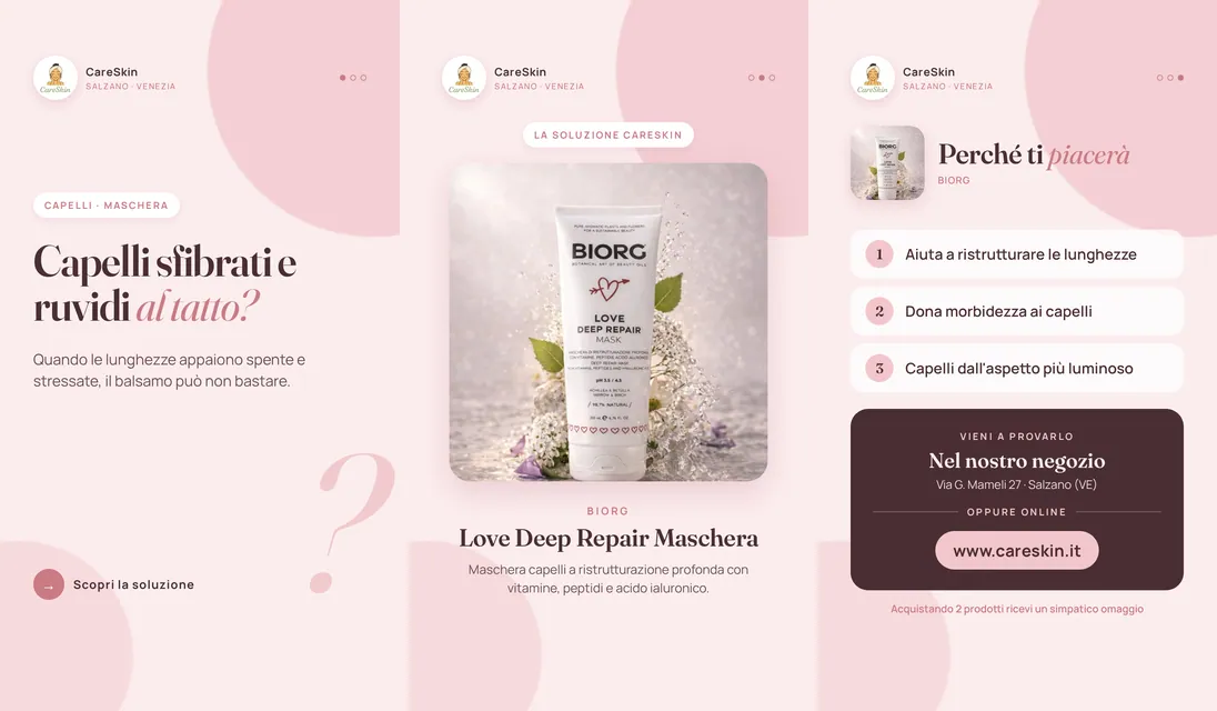 Le 3 storie di Biorg Love Deep Repair Maschera