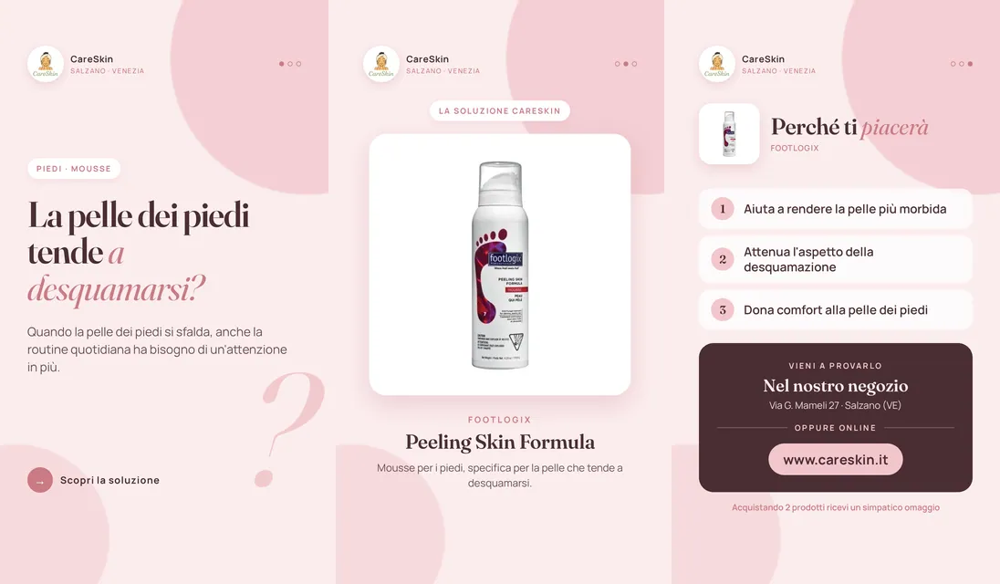 Le 3 storie di Footlogix Peeling Skin Formula