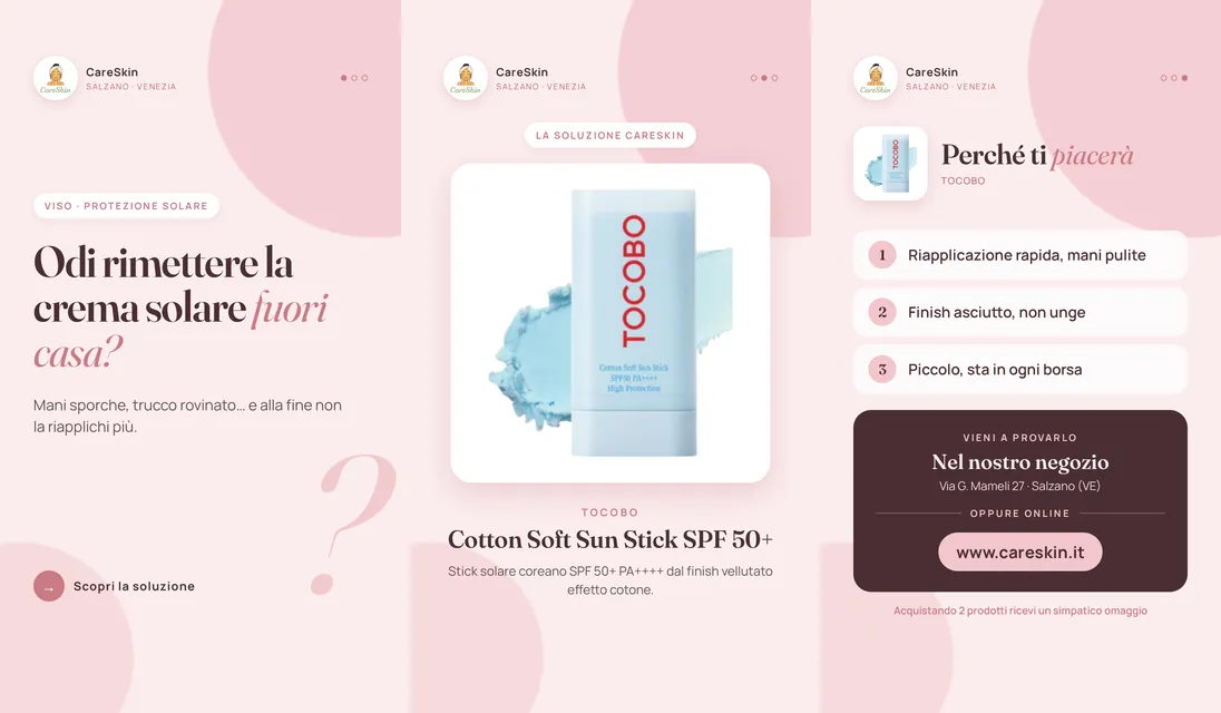 Le 3 storie di Tocobo Cotton Soft Sun Stick SPF 50+