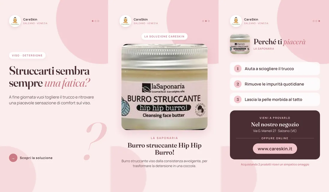 Le 3 storie di La Saponaria Burro struccante Hip Hip Burro!