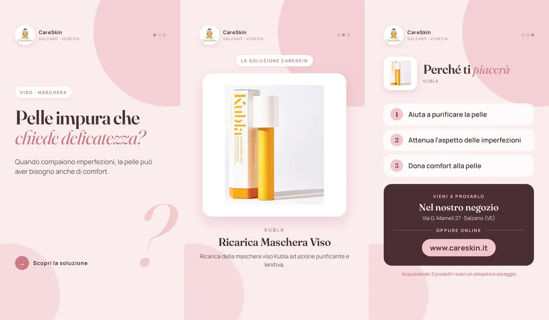 Le 3 storie di Kubla Ricarica Maschera Viso