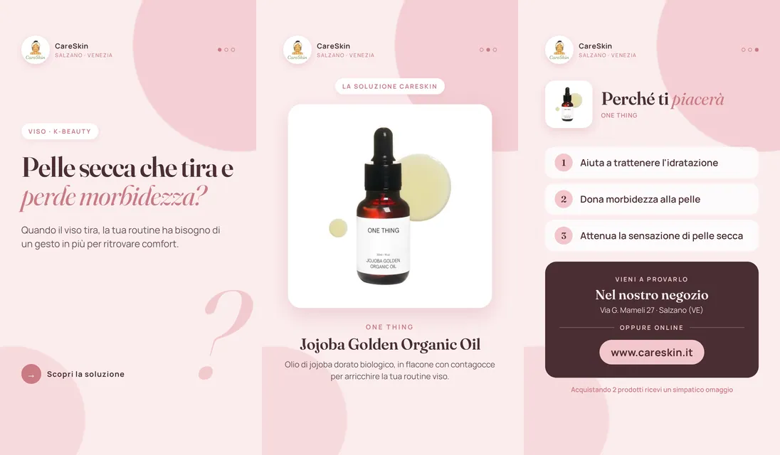 Le 3 storie di One Thing Jojoba Golden Organic Oil