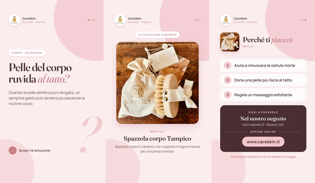 Le 3 storie di Maylily Spazzola corpo Tampico