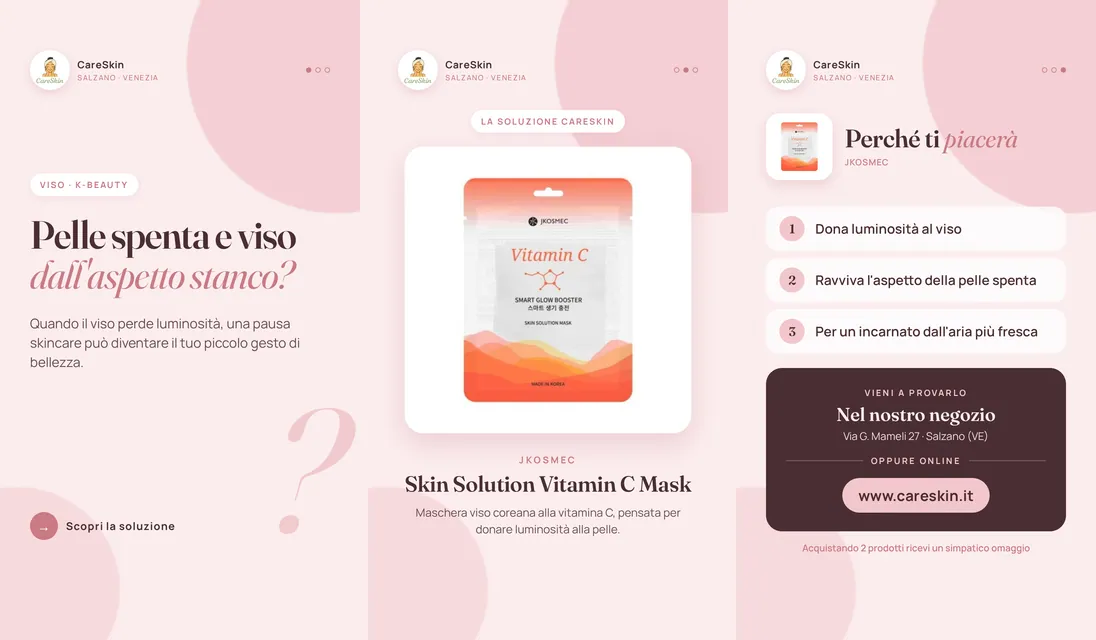 Le 3 storie di Jkosmec Skin Solution Vitamin C Mask